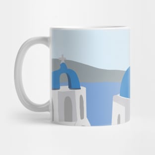 Santorini Landscape Mug